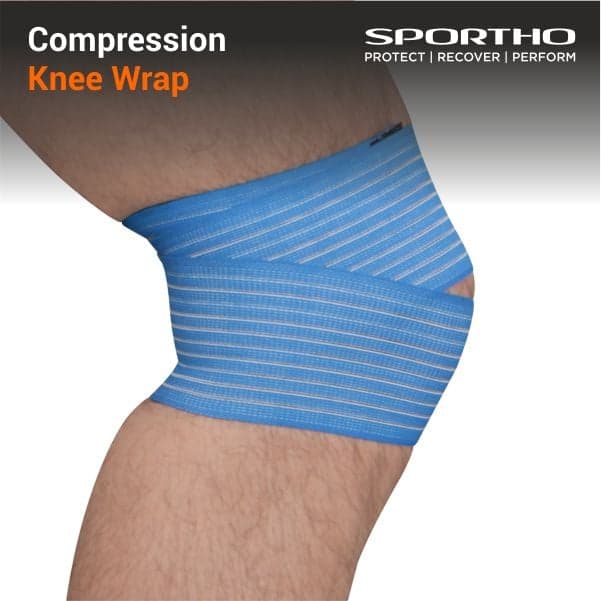 NIVIA Compression Knee Wrap (SKY BLUE)