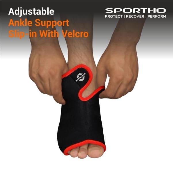 Orthopedic Ankle Support With Adjustable Velcro