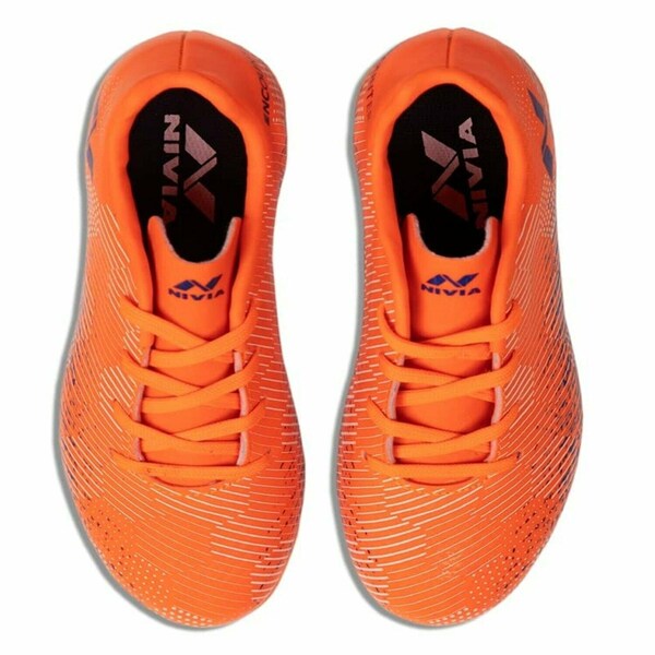 Nivia Kids Encounter 9.0 Football Stud (Orange-Royal Blue)
