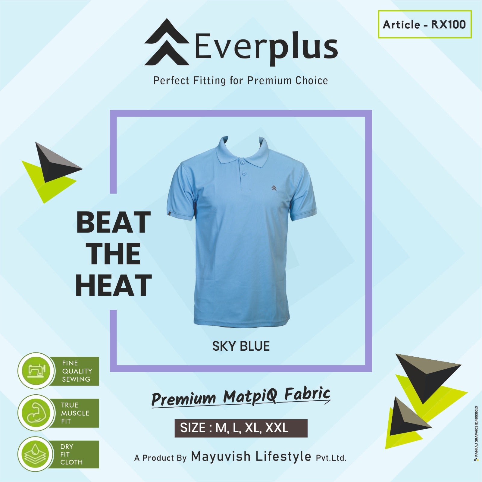 Everplus Premium Polo T-shirts RX100