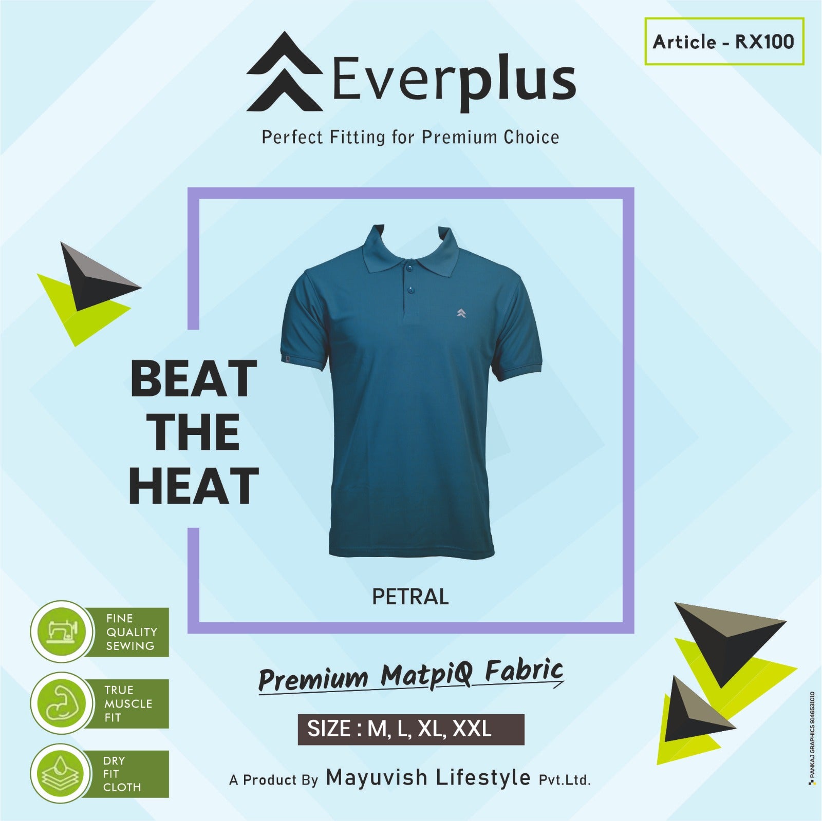 Everplus Premium Polo T-shirts RX100