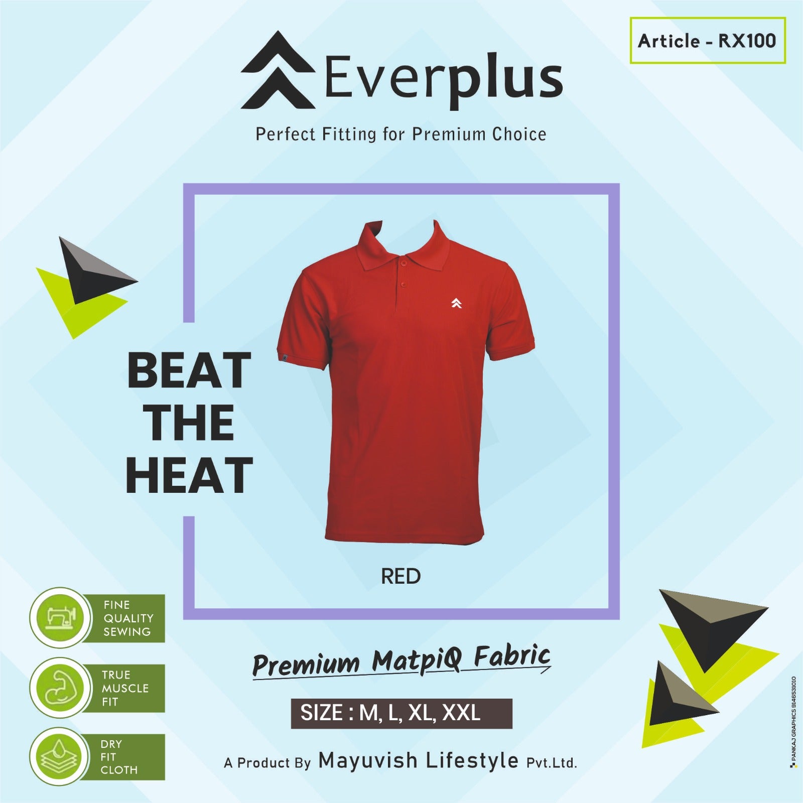 Everplus Premium Polo T-shirts RX100