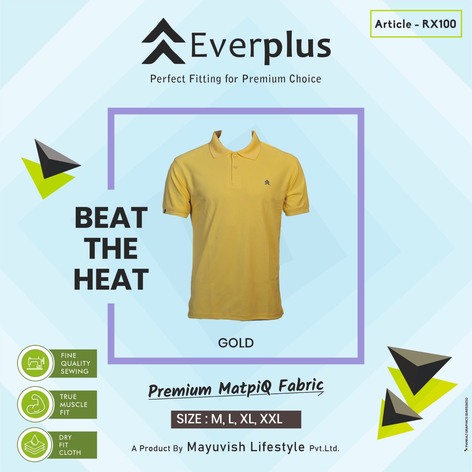 Everplus Premium Polo T-shirts RX100