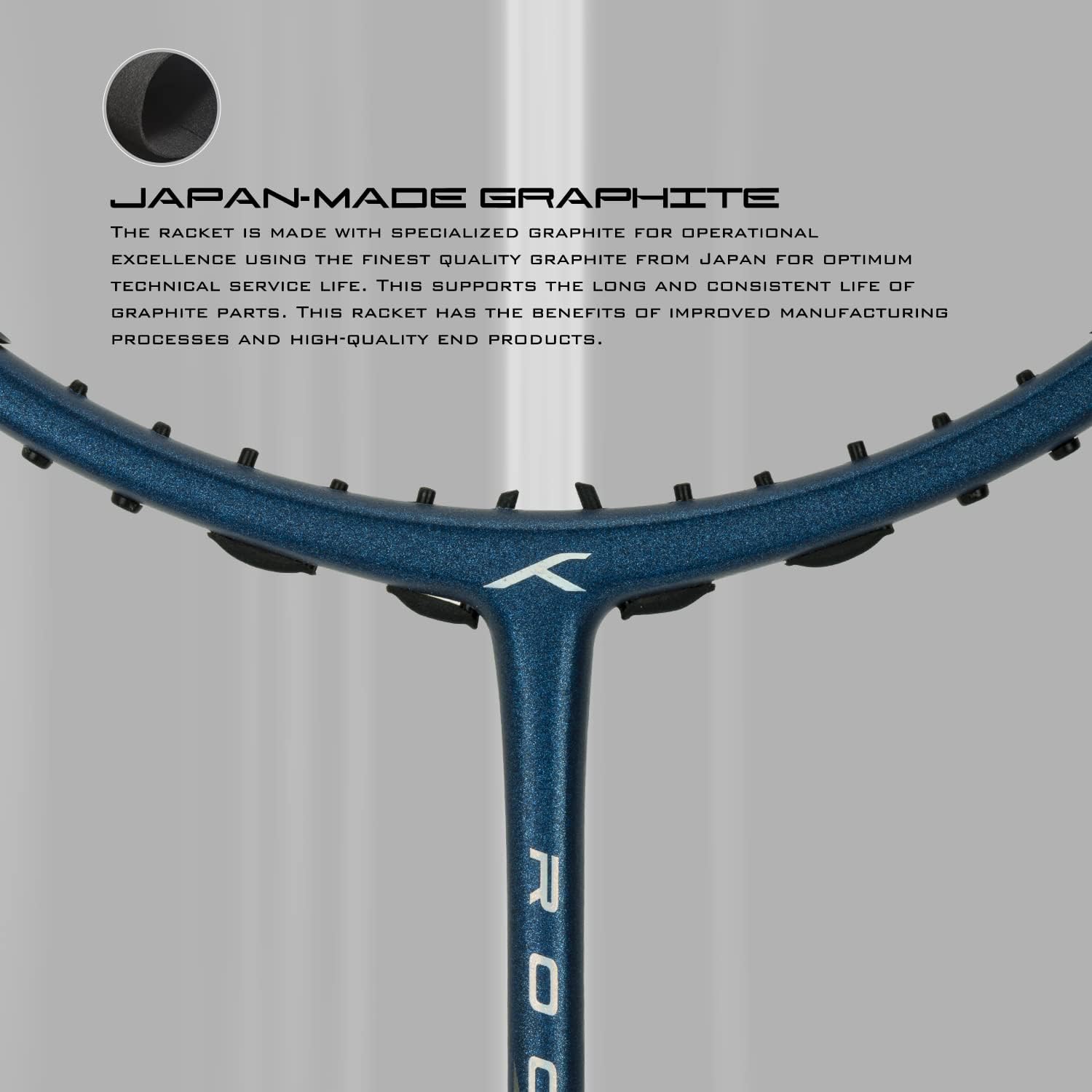 HUNDRED BADMINTON RACKET WITH FULL COVER MODEL-ROCK 88