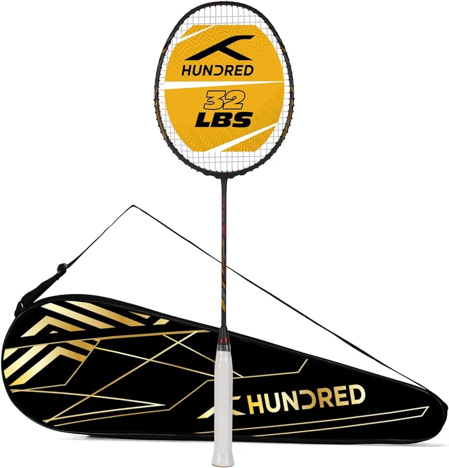 HUNDRED BADMINTON RACKET WITH FULL COVER MODEL-ROCK 88