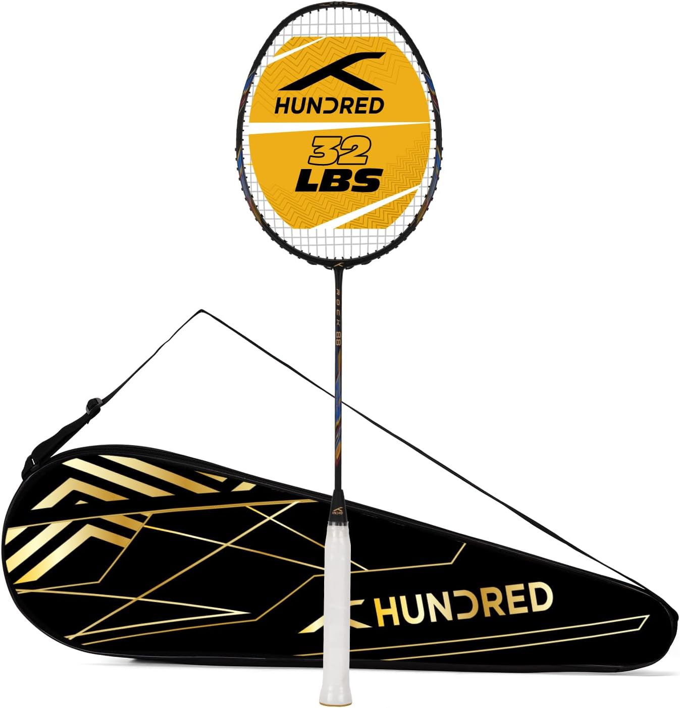 HUNDRED BADMINTON RACKET WITH FULL COVER MODEL-ROCK 88