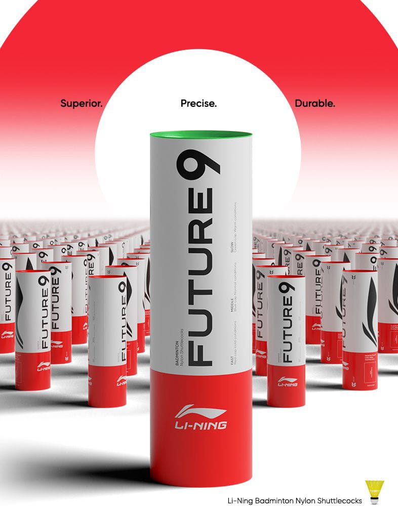 LINING BADMINTON NYLON SHUTTLECOCKS  MODEL- FUTURE 9