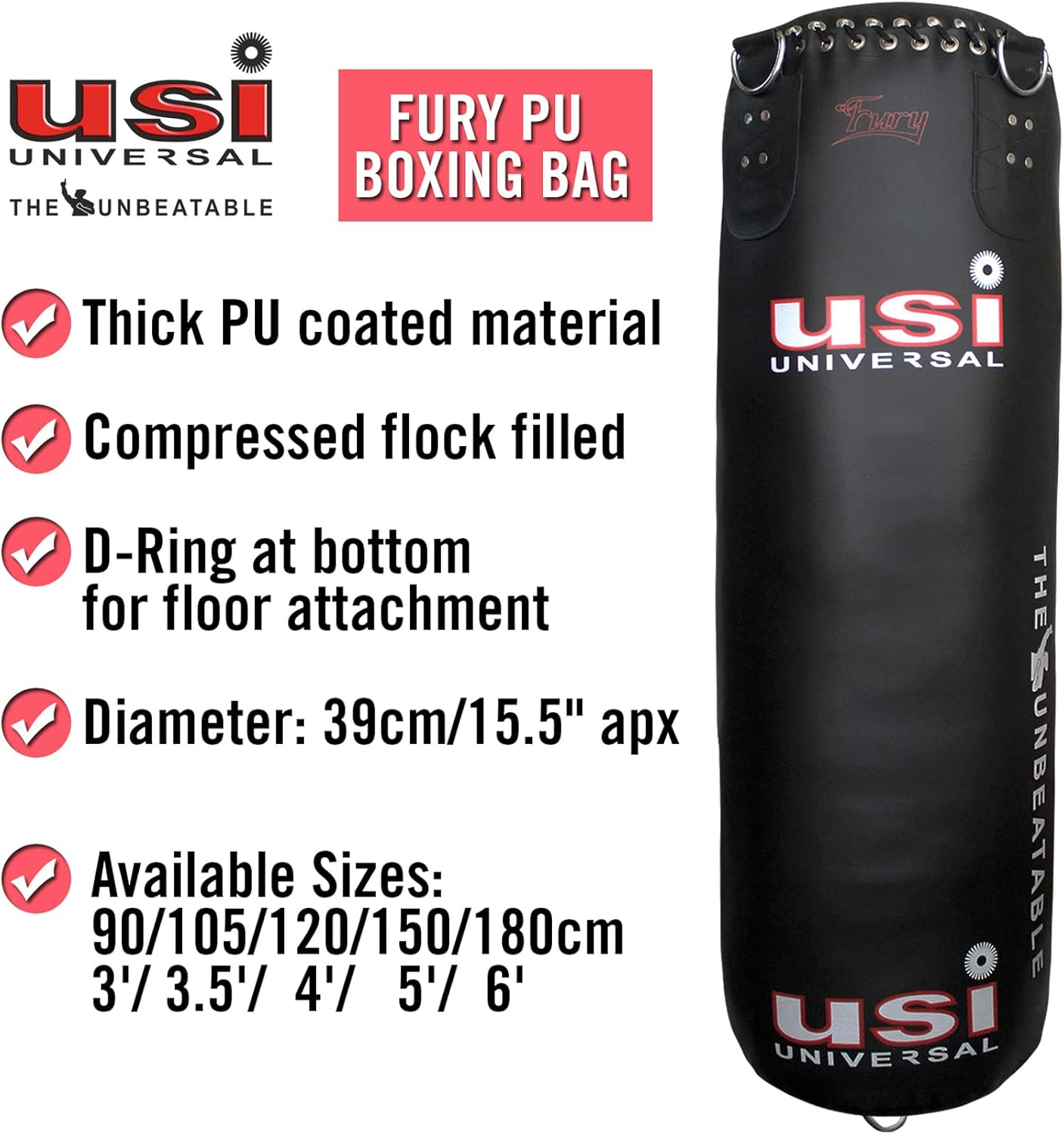 USI FURY BOXING KIT 150CM