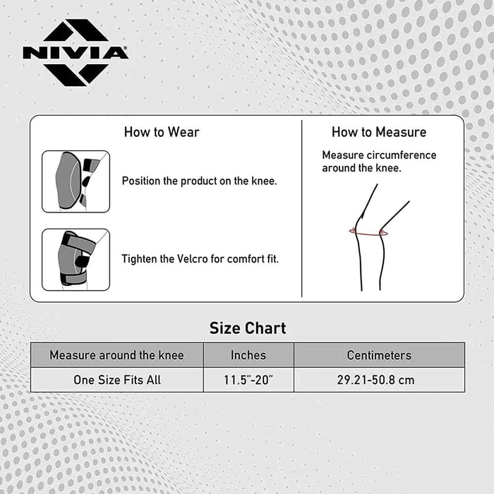 NIVIA Compression Knee Wrap (SKY BLUE)