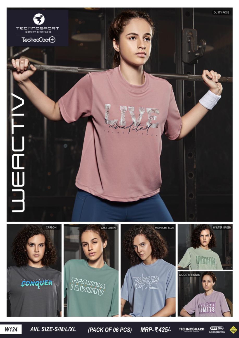 Women's Crewneck Printed T-shirt W124