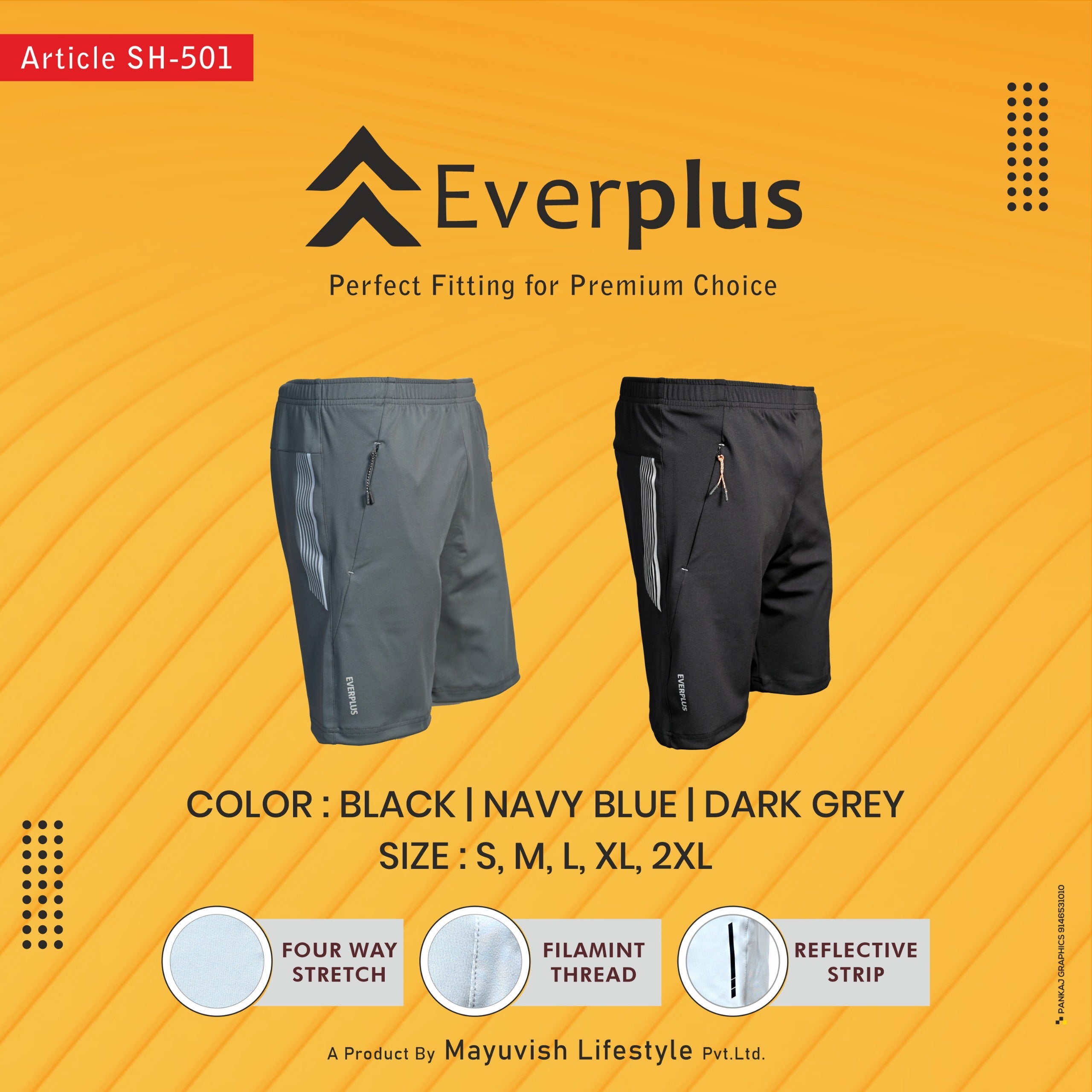 Everplus Lycra Shorts Code-SH-500 ,SH-501