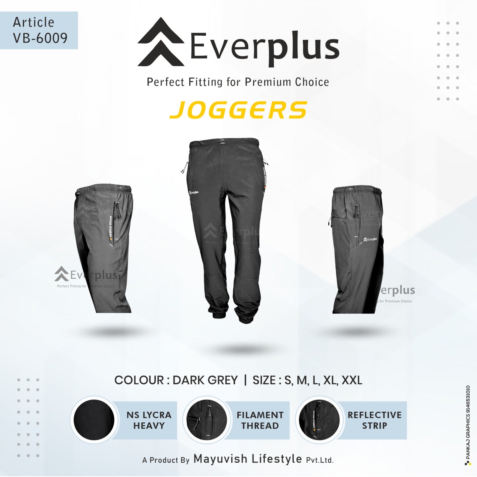 EVERPLUS JOGGER NS TRACKPANT WITH 5 POCKETS