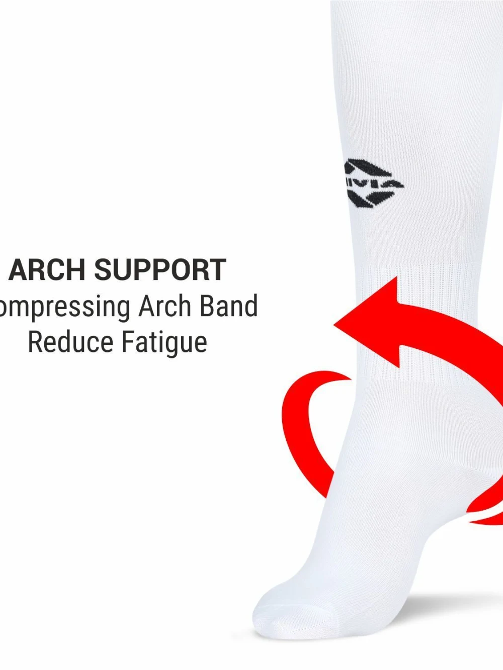 Nivia Socks Football Stocking (WHITE BLACK)