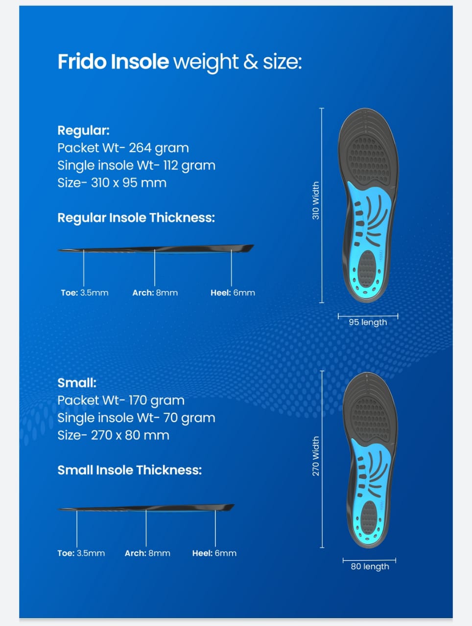 FRIDO MULTI-PURPOSE GEL INSOLE