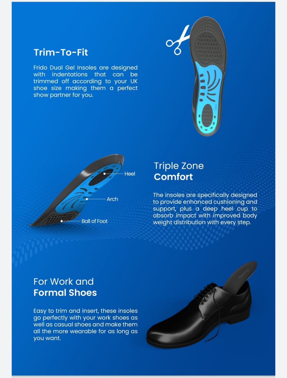 FRIDO MULTI-PURPOSE GEL INSOLE